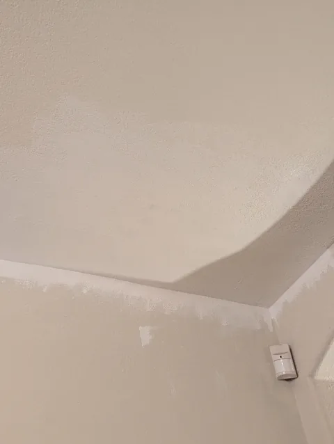 Drywall patch after texture match and paint