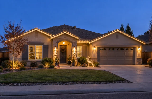 Christmas Light Installation in Sacramento