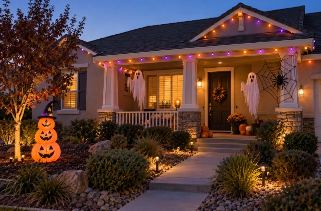Halloween Decoration Install in Sacramento